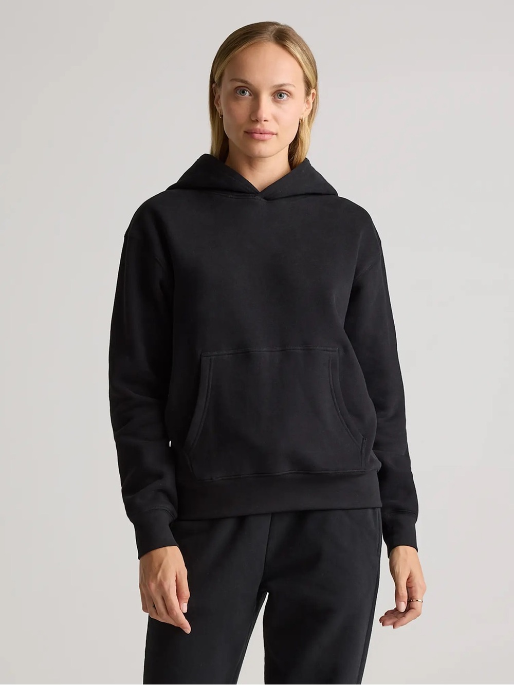 Quince Organic Heavyweight Fleece Boyfriend Hoodie